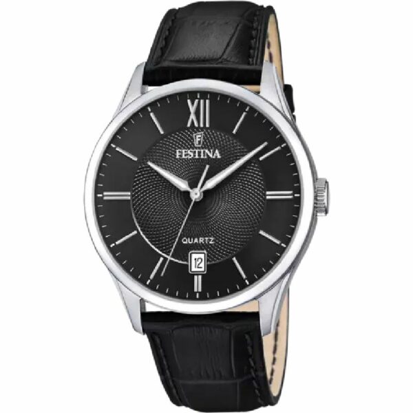 OROLOGIO FESTINA CLASSICS F20426/3 NERO CINTURINO IN PELLE, UOMO