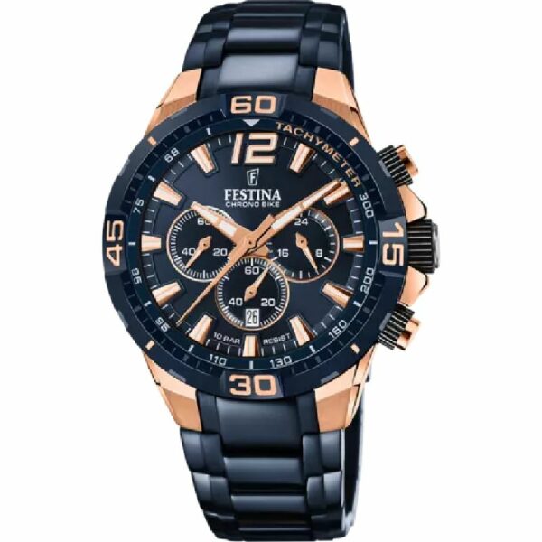 OROLOGIO FESTINA EDIZIONI SPECIALI F20524/1 BLU CINTURINO IN ACCIAIO, UOMO