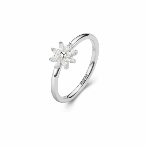 Anello GAIA argento 925/1000 rodio, cubic zirconia white